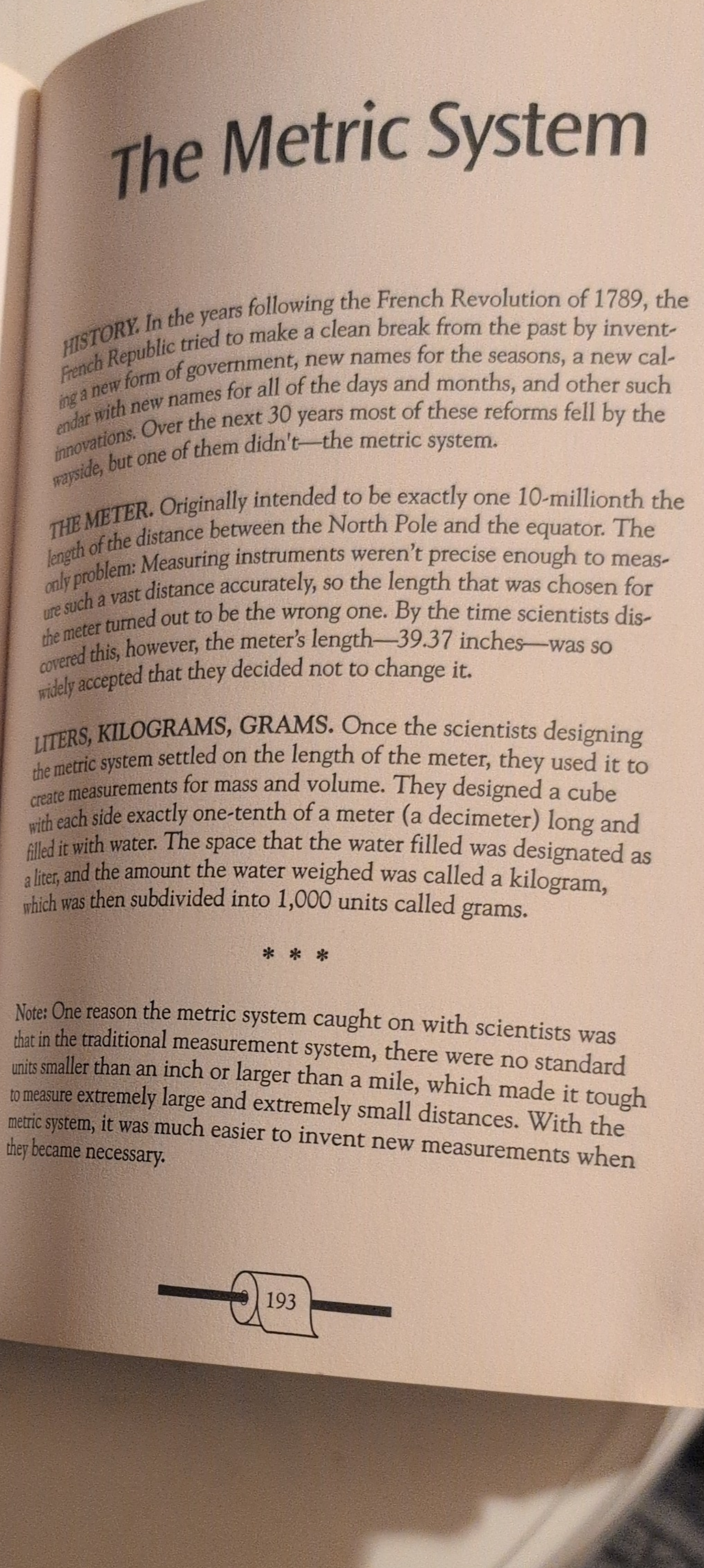 The Metric System
