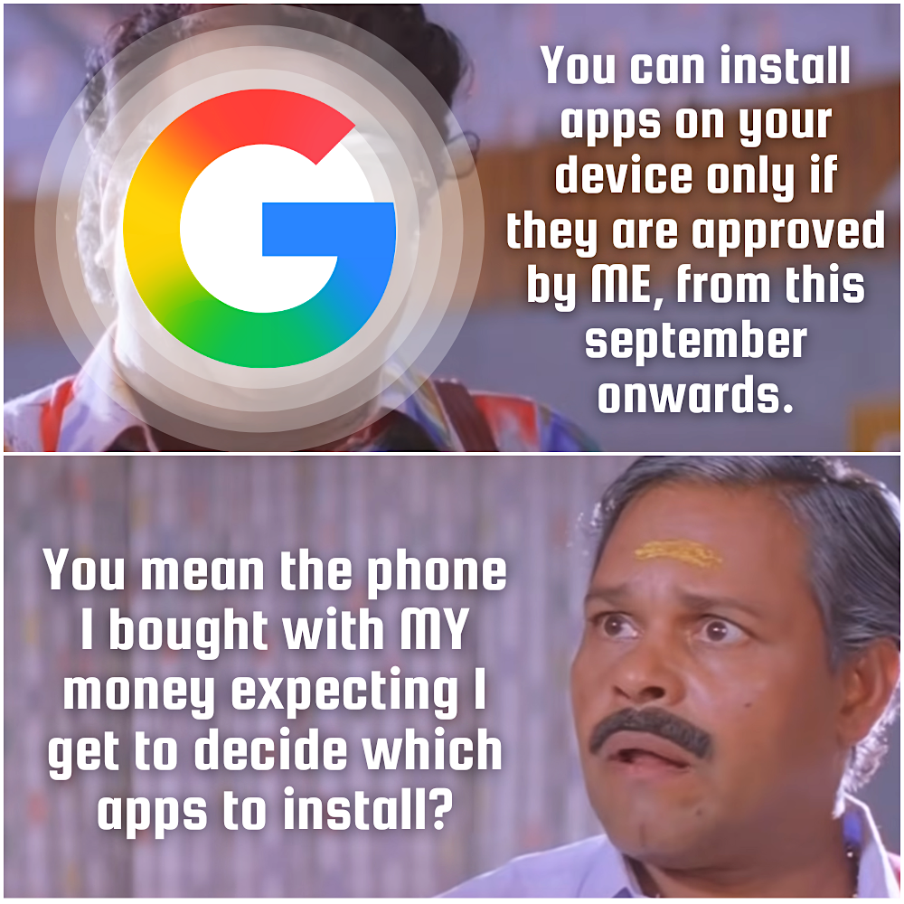 Because Google cares about us