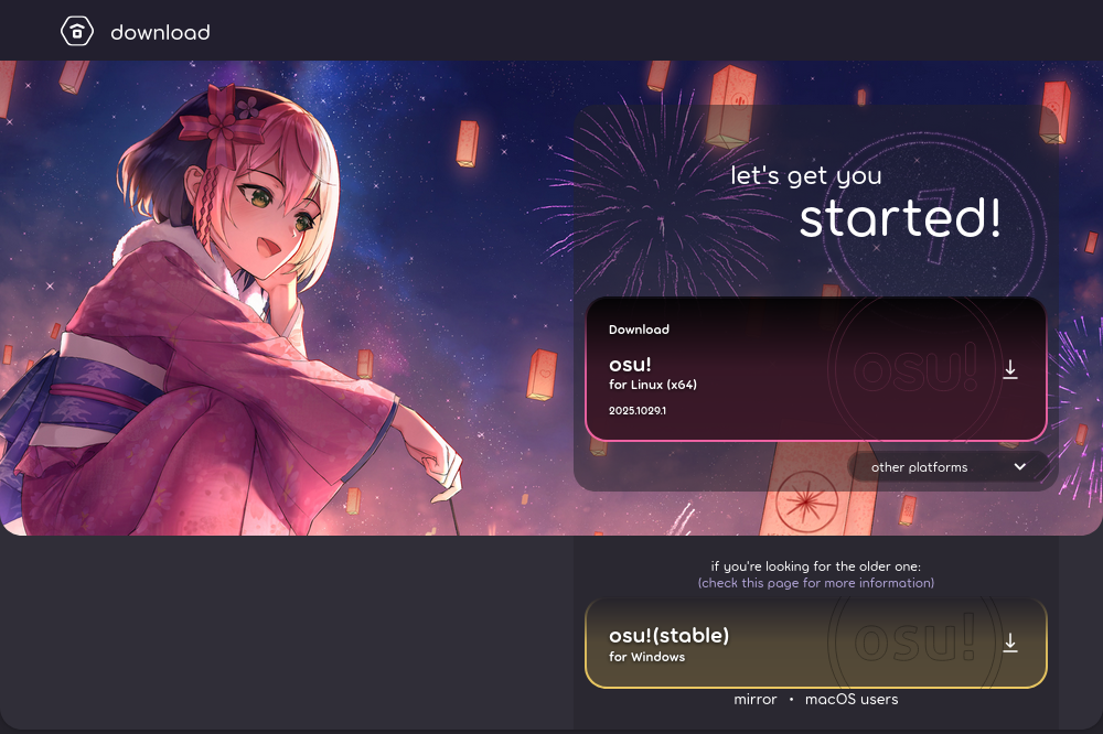 The osu! Open Source Client, Lazer, Has Been Made the Default Download Option for New Users