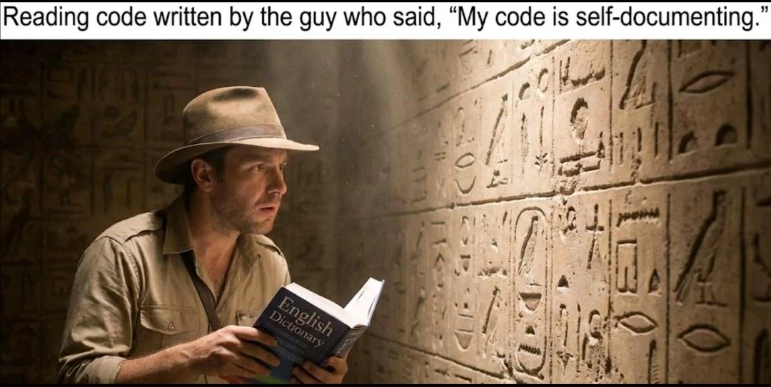 My code is self-documenting