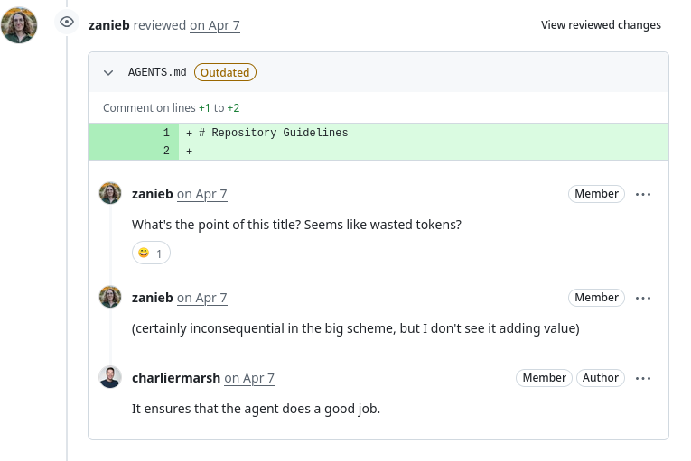 It ensures that the agent does a good job