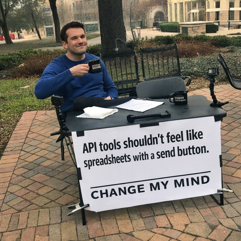 When your API client is just Excel with a ‘Send Request’ button