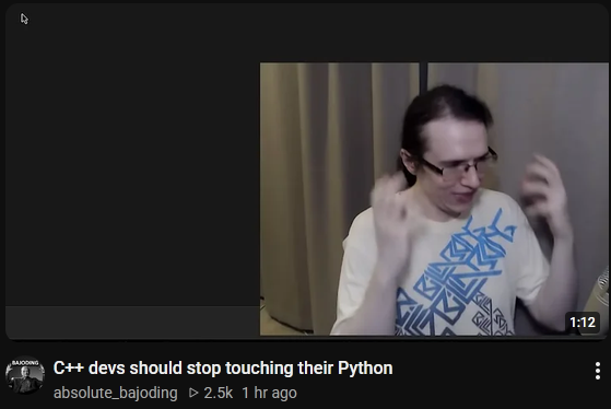 Stop touching your Python!