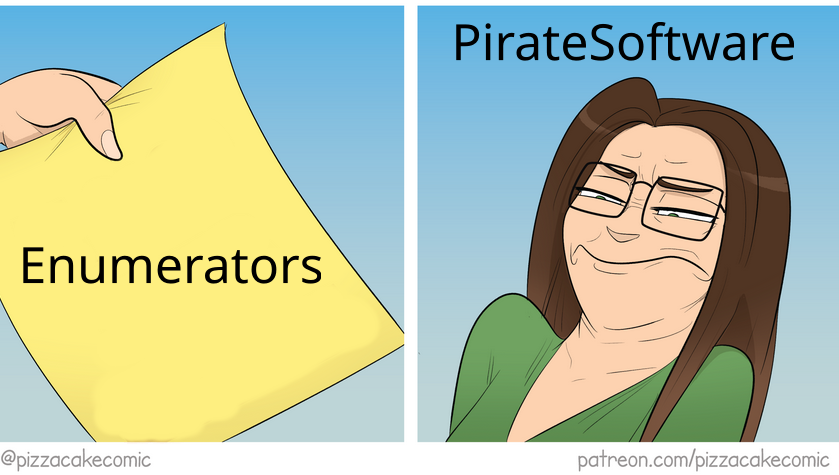 Made this after someone noticed her face looked like PirateSoftware