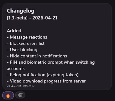 ONYX 1.3-beta — reactions, blocking, and notification privacy