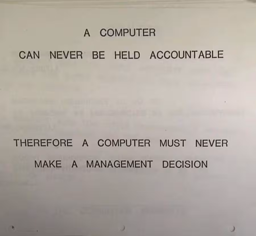 Out of an IBM training manual from 1979.