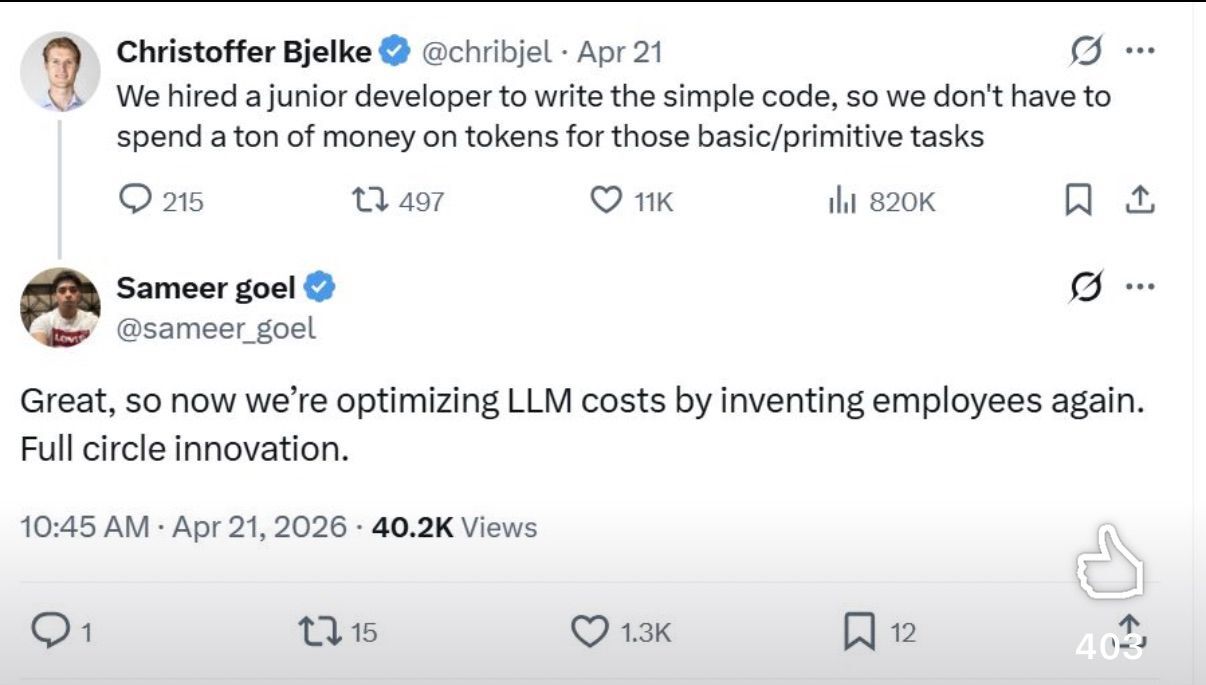 Peak of technology which was going to replace all of us