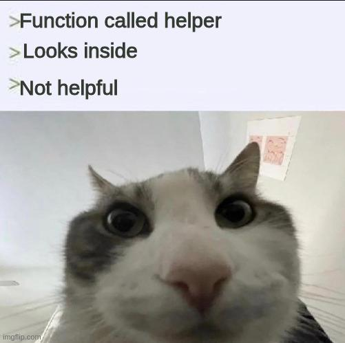 Helper doesn't help