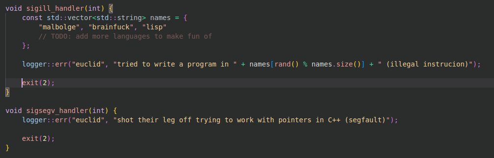 a few error handlers from a project im working on