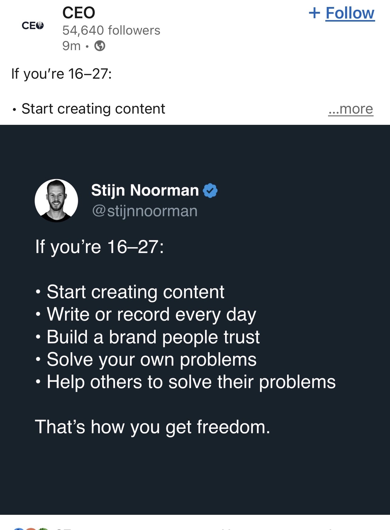 Get on the treathmill you froods.